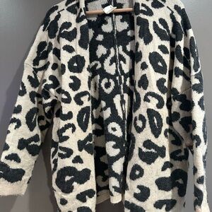 Ellison Black and Cream Knit Sweater